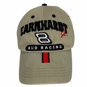 Dale Earnhardt Jr Bud Racing Hat NASCAR Chase Authentics Embroidered Khaki #8